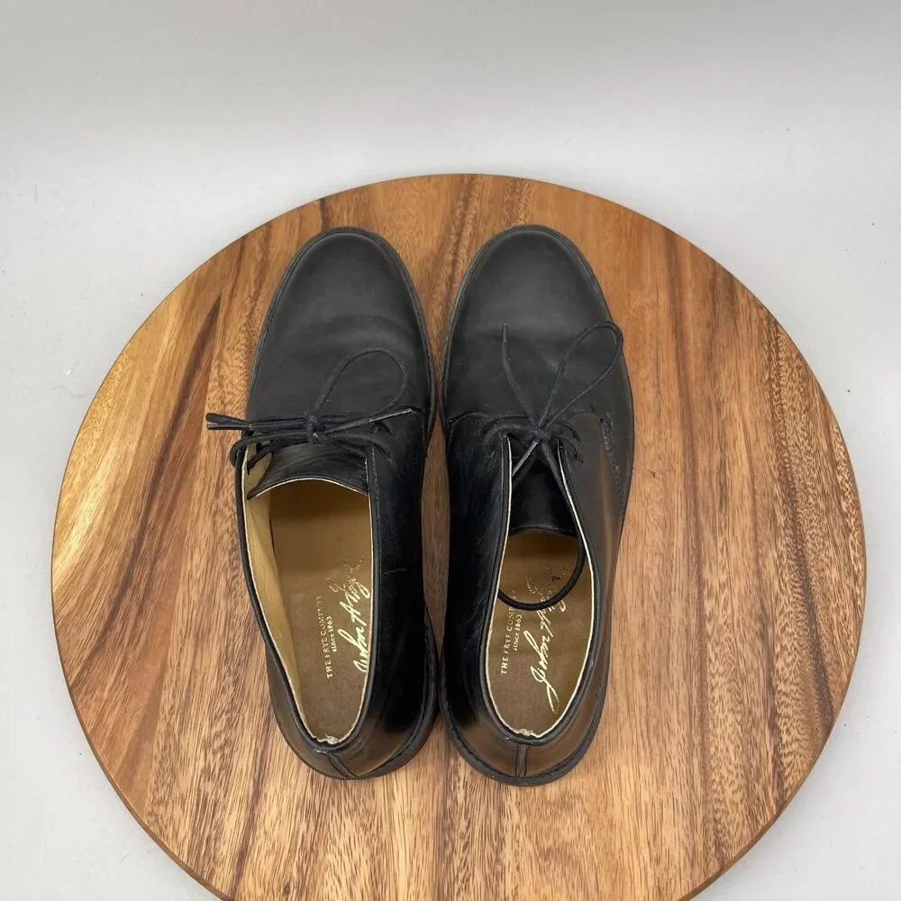 Frye James Boots Mens Size 9.5 D Black Leather Chukka Casual Business Dress Shoe